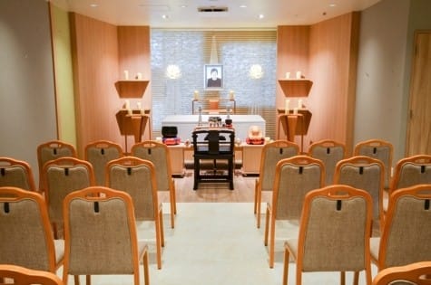 おくりびとのお葬式大谷地店の式場